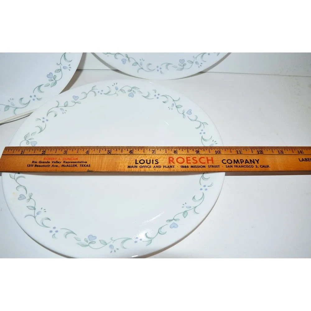 Vtg Corelle Country Cottage Dinner Plates 3pc set